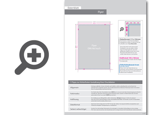 Product Bild flyer_din_a6_(10_5_cm_x_14_8_cm)__einseitig_bedruckt
