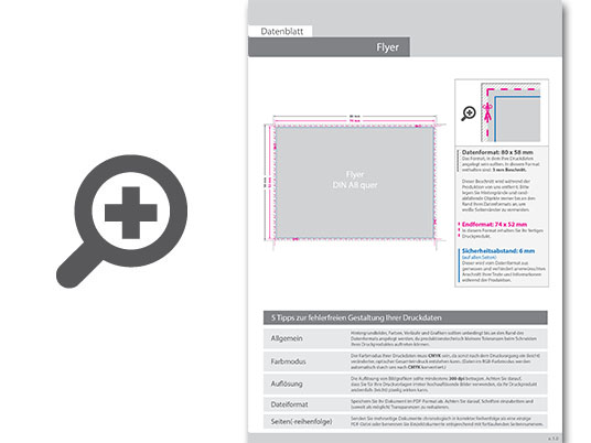 Product Bild flyer_din_a8_quer_(7_4_cm_x_5_2_cm)__beidseitig_bedruckt